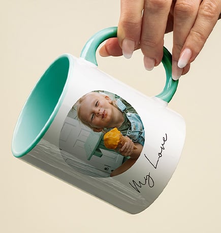 Kubek klasyczny 330 ml z kolorowym środkiem