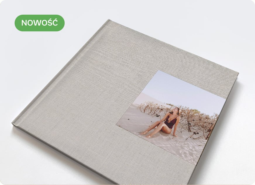 fotoksiążka z materiałową okładką