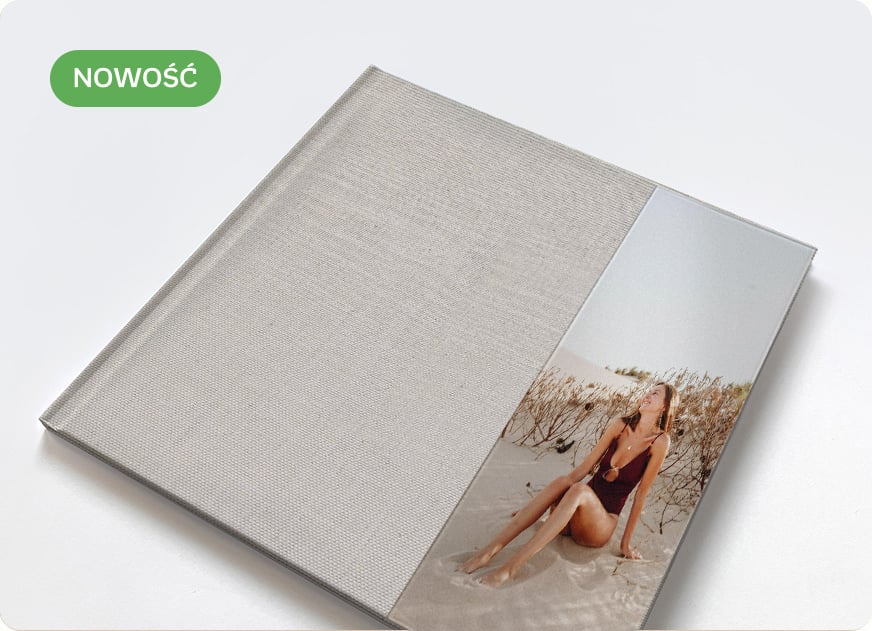 fotoksiążka z materiałową okładką