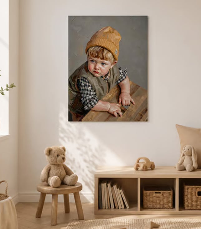 Plakat, Twoje zdjęcie w stylu: obraz olejny